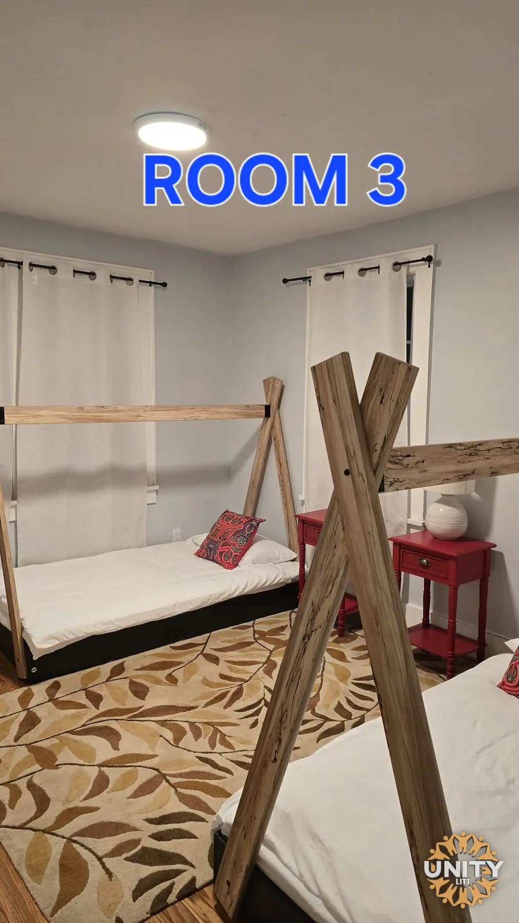 Cottage — Room 3 — 3 places in the room — the other 2 sell separately, Women, Linens provided