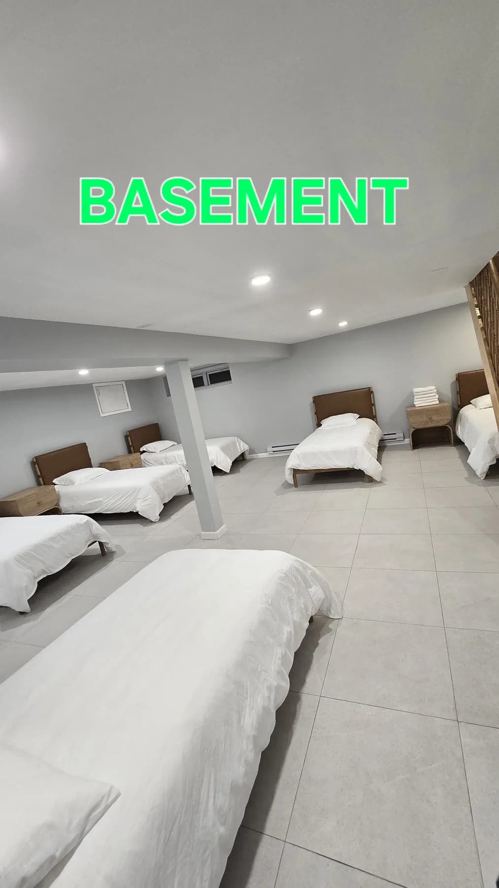 Grove House — Basement — 9 places, Men, Linens provided