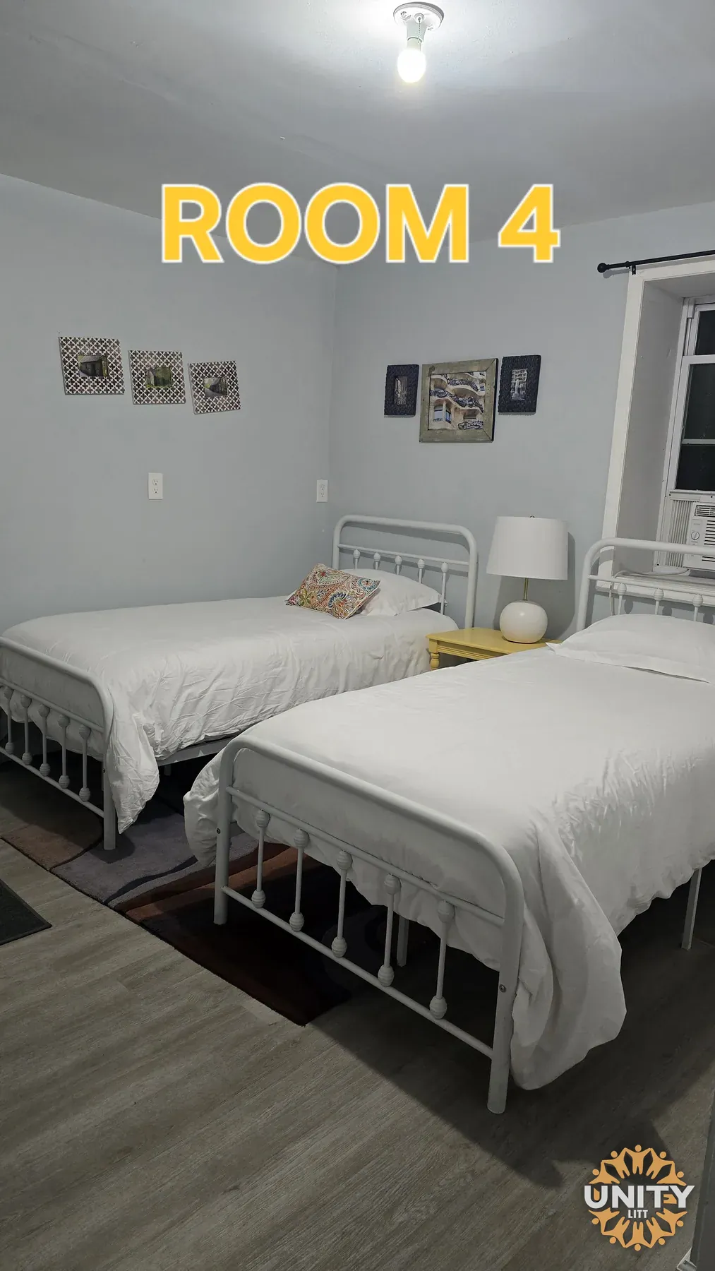 Lake House — Room 4 — 3 places in the room — the other 2 sell separately, Linens provided